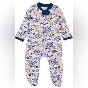 HonestBaby baby-girls Organic Cotton Footed Sleep & Play Pajamas